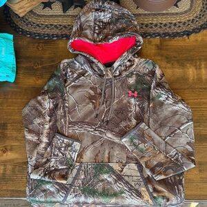 Under Armour Realtree Camo Hoodie with Pink Lining